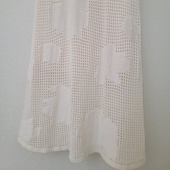 Z SUPPLY Praya Fleur Crochet Midi Dress in Natural XS BRAND NEW - Picture 7 of 13